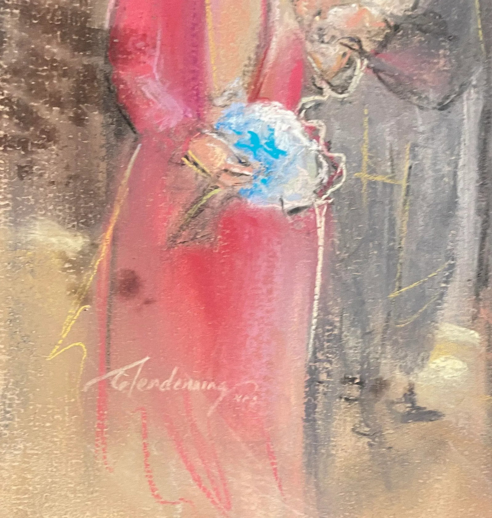 1990s Susan Gledenning Figural Pastel - 2