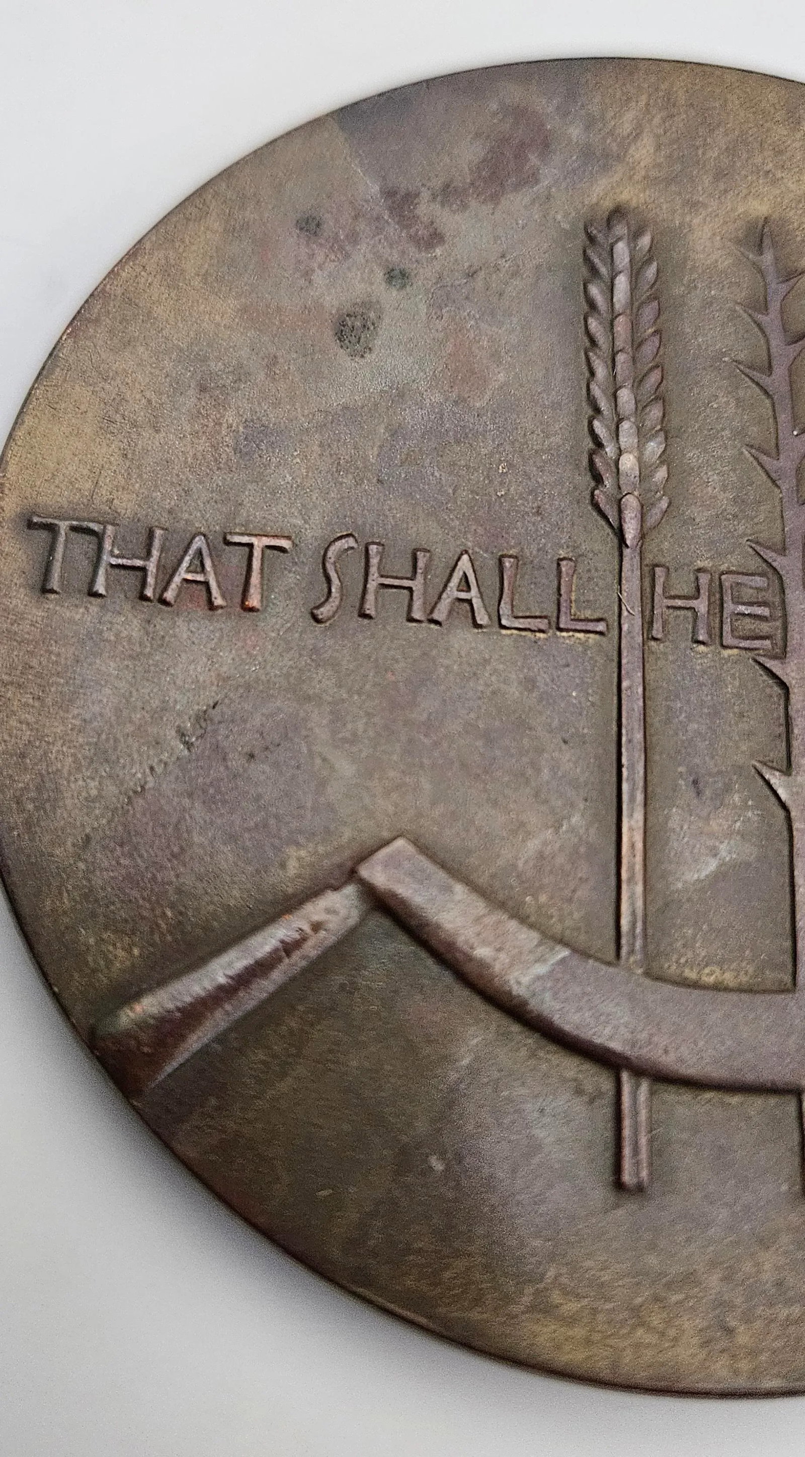 1932 Society of Medalists Lee Lawrie "Whatsoever Man Soweth" Bronze Medal - 9