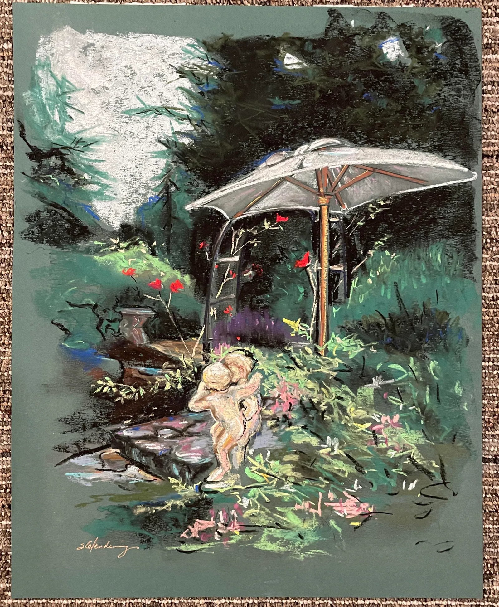Impressionist Garden Pastel by Susan Glendenning - 3