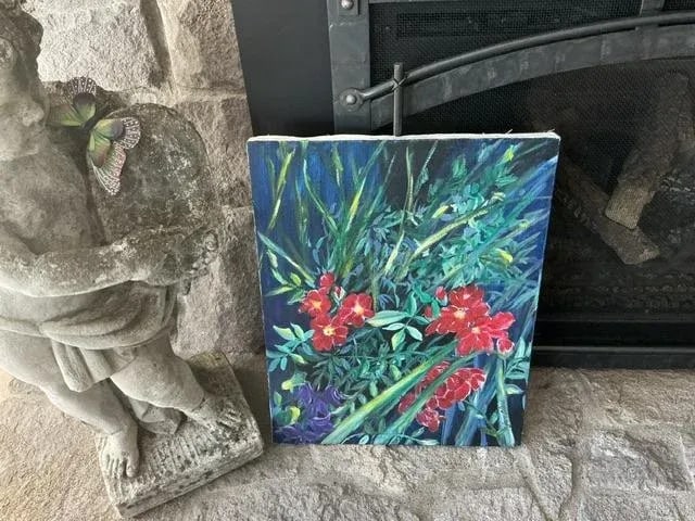 1990s Original Botanical Painting by June Clark - 2