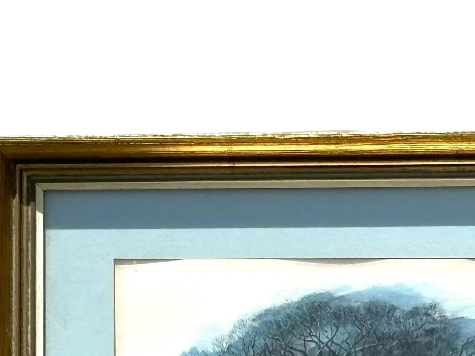 1966 Lyndon B. & Lady Bird Johnson Signed Original White House at Christmas Framed Painting - 5
