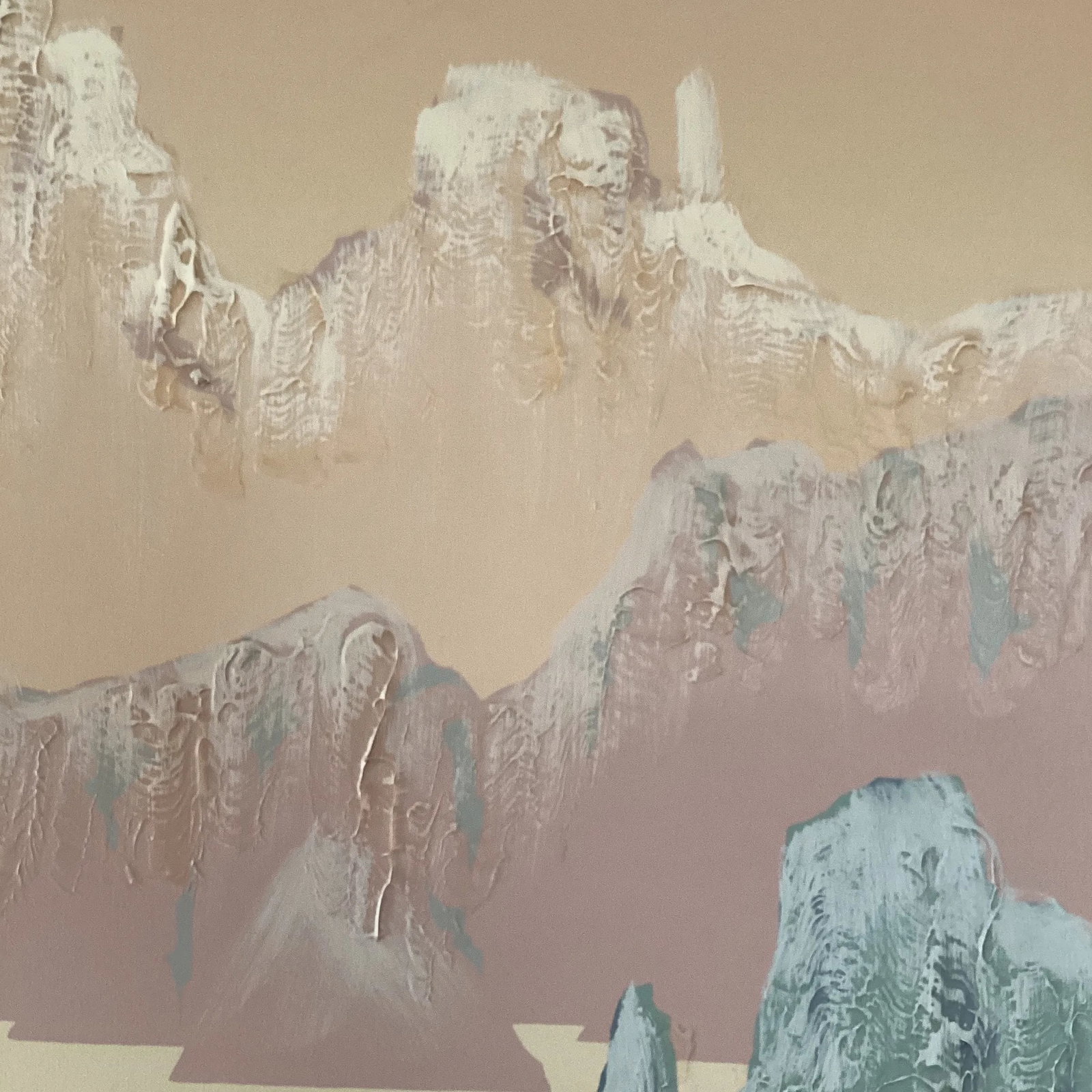 Mid 20th Century Vintage Southwestern Style Landscape and Pottery Painting by American Artist Frank - 10