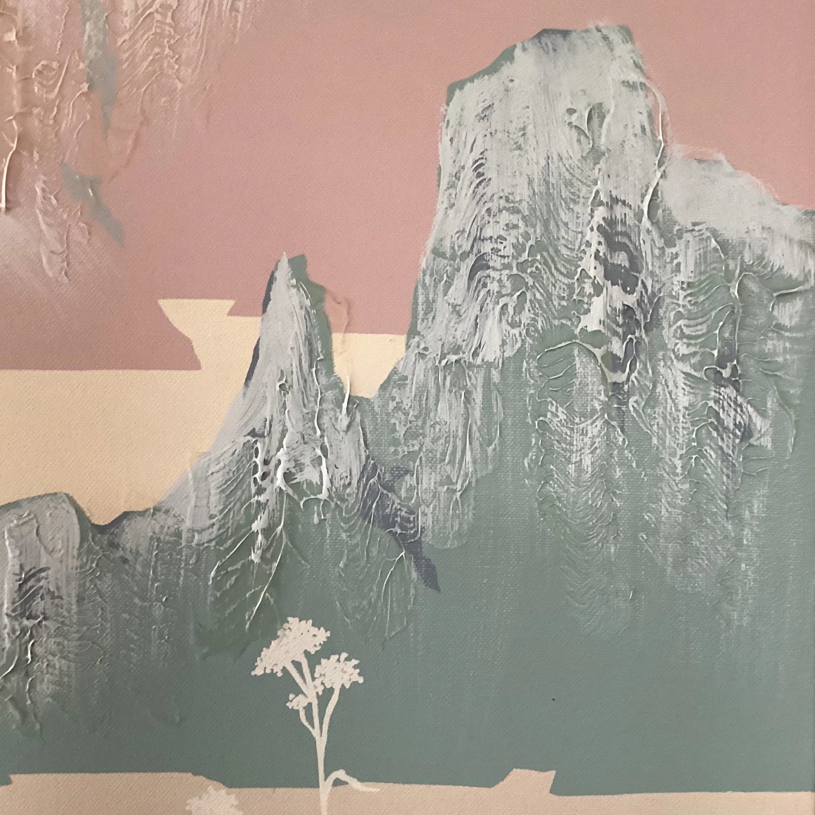 Mid 20th Century Vintage Southwestern Style Landscape and Pottery Painting by American Artist Frank - 8