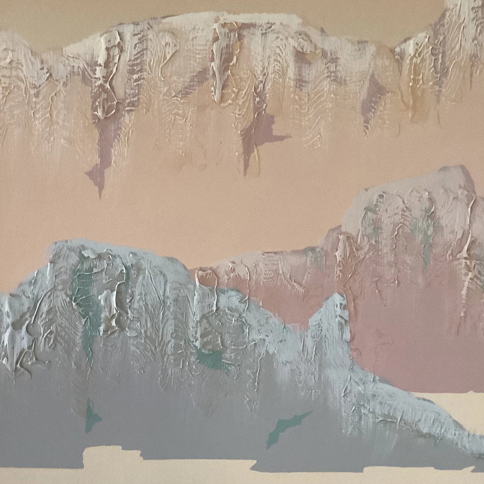 Mid 20th Century Vintage Southwestern Style Landscape and Pottery Painting by American Artist Frank - 9