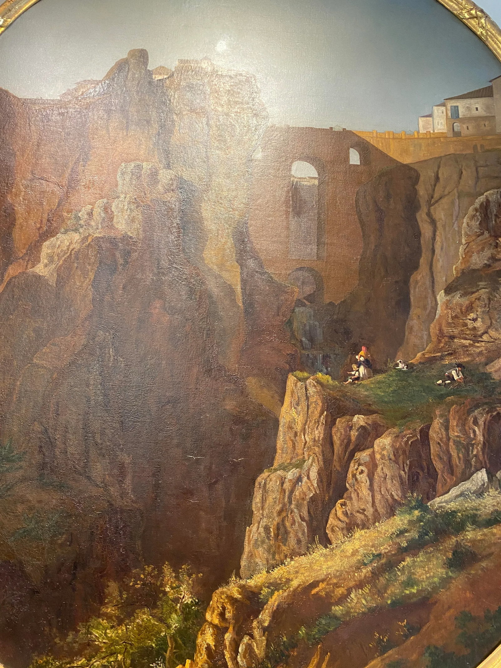 Manuel Criado Y Baca 1839-1899 Paso De Los Gaitanes Malaga, Spain Canvas - 5
