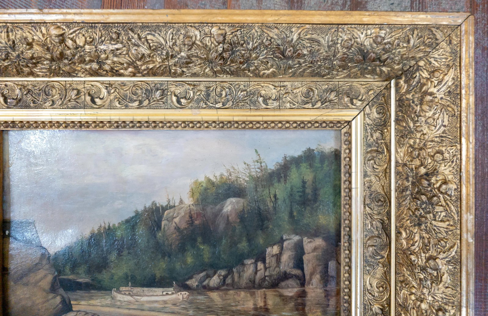 19th Century American Hudson River School Landscape Painting of a River or Canal - 4