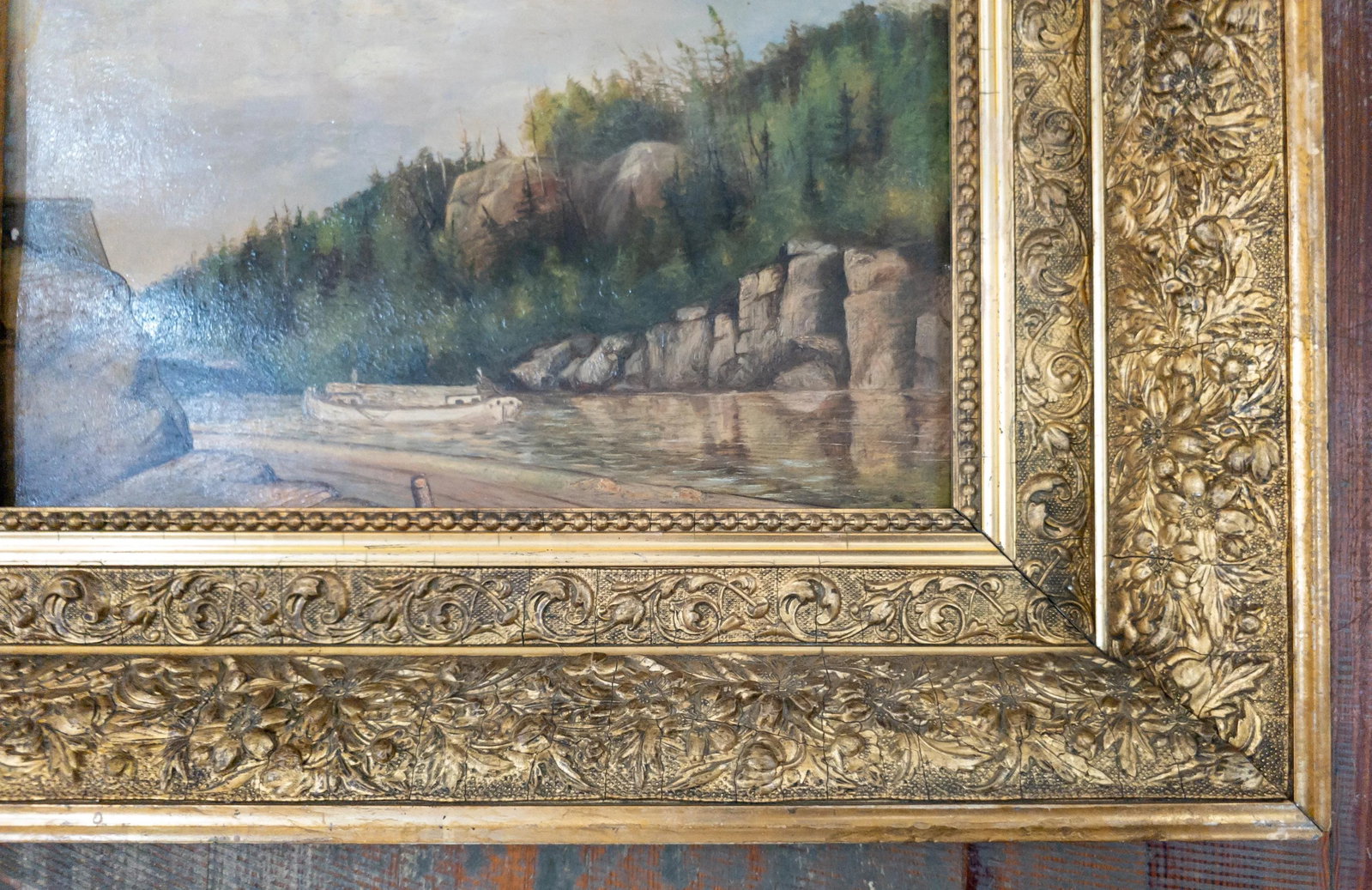 19th Century American Hudson River School Landscape Painting of a River or Canal - 5