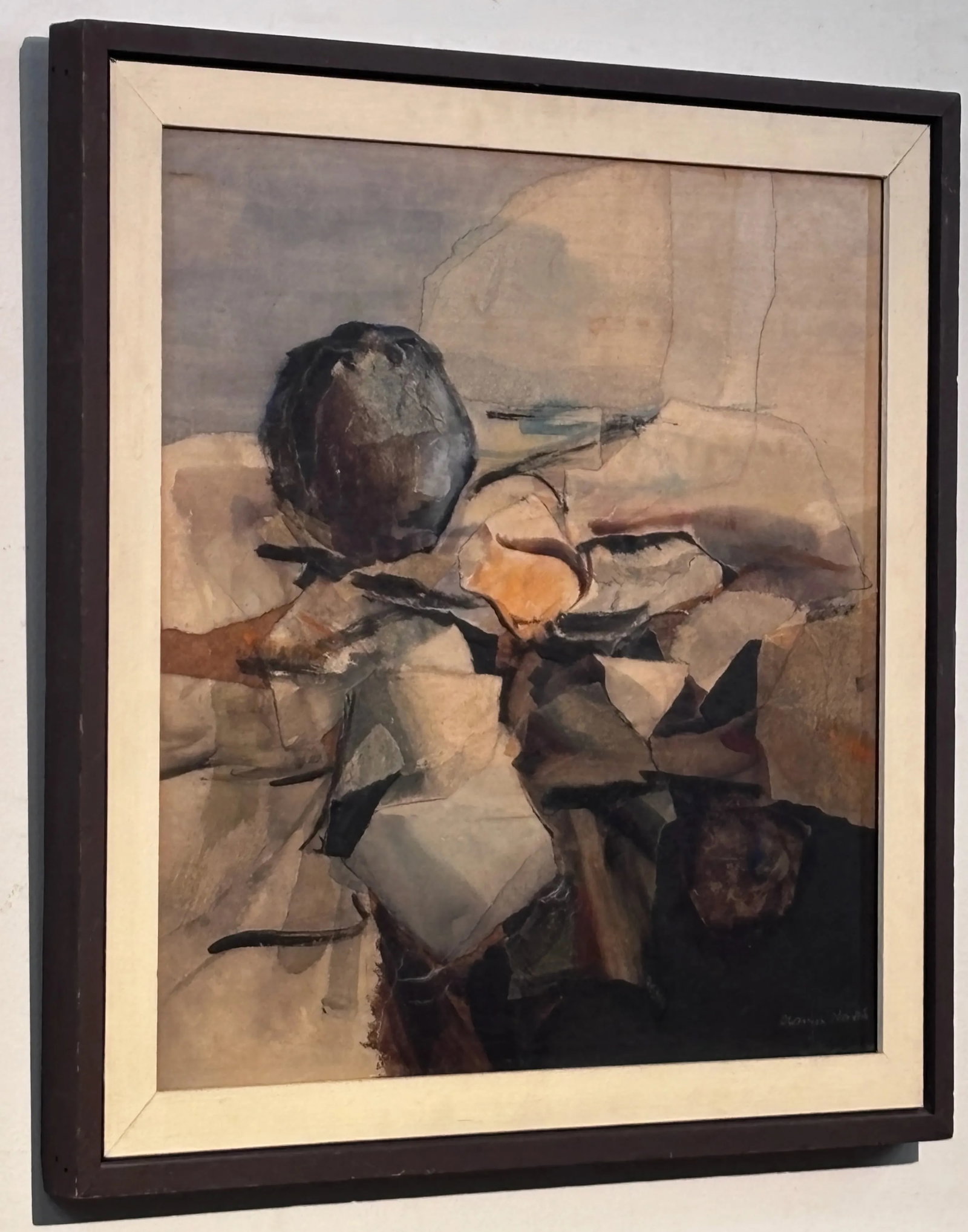 California Artist Alexander Nepote Mixed Media Modern Abstract Painting 1962 - 2