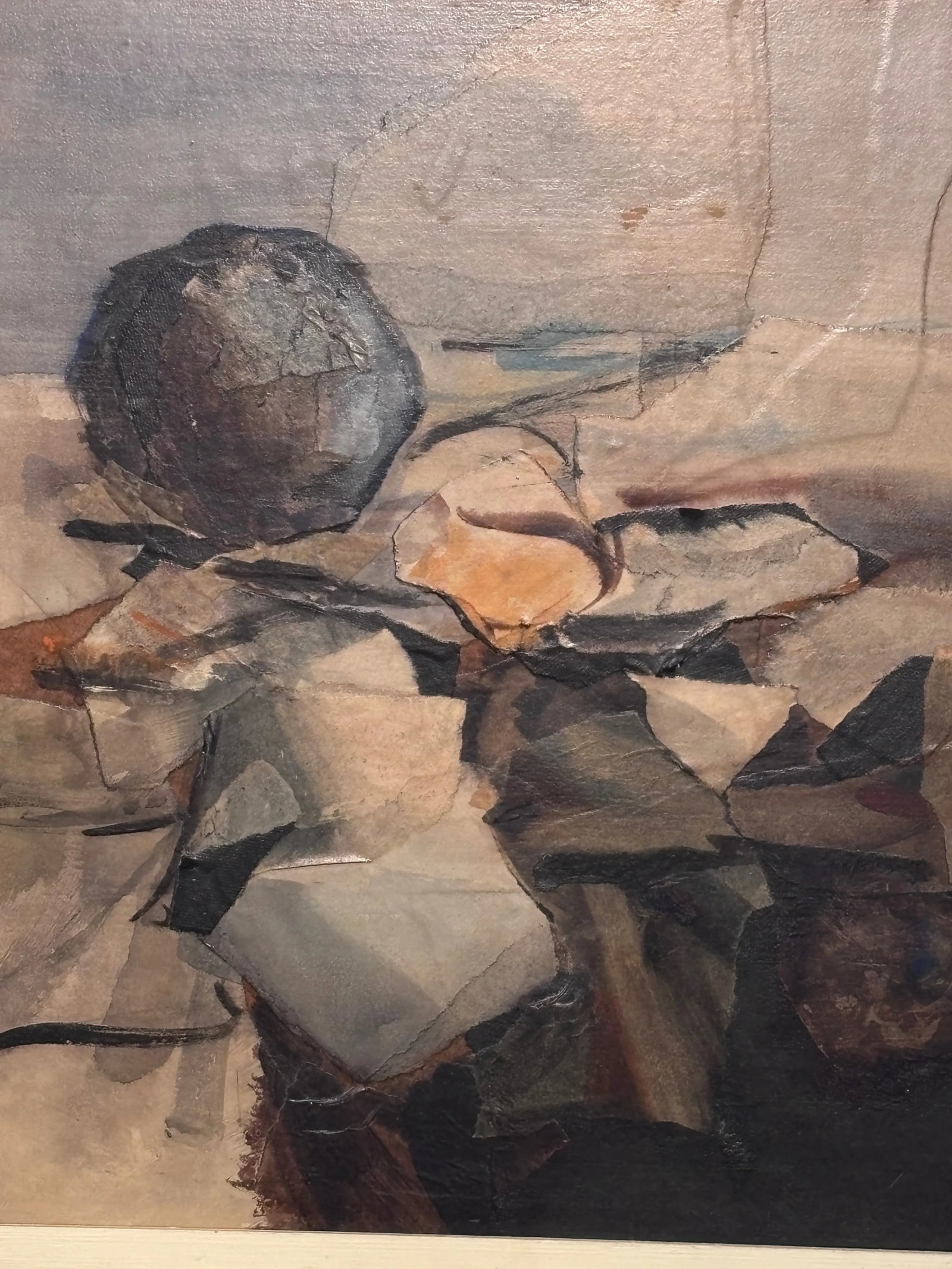 California Artist Alexander Nepote Mixed Media Modern Abstract Painting 1962 - 4