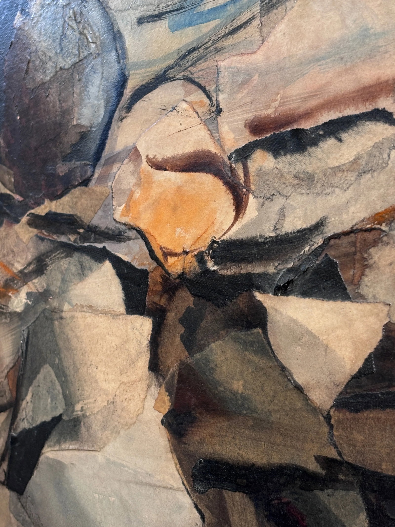 California Artist Alexander Nepote Mixed Media Modern Abstract Painting 1962 - 5