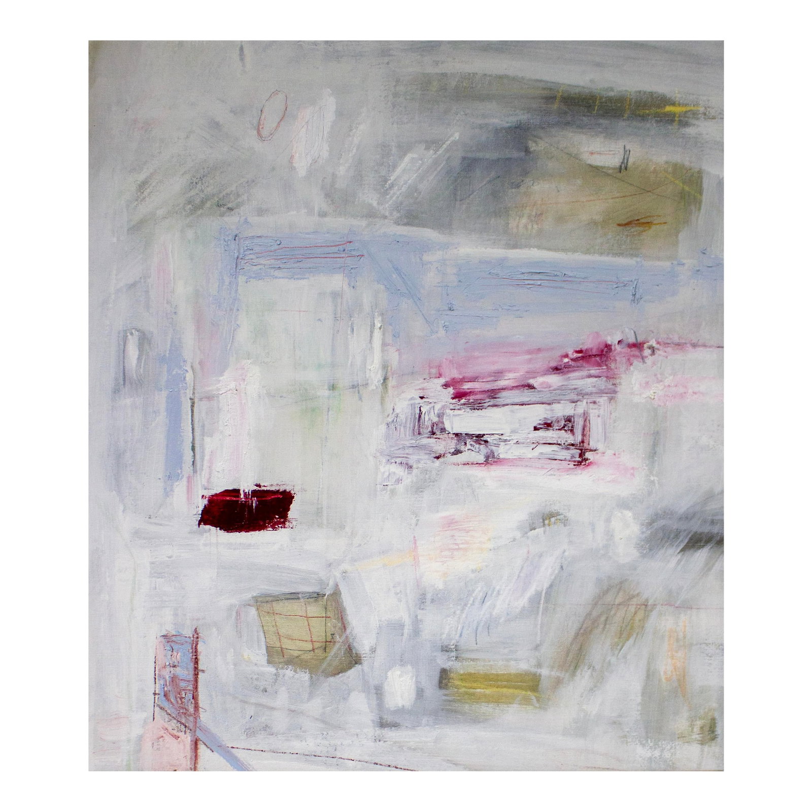 "Confined in Windowless Quarters; Viewing the External" Original Painting by Brian Jerome: its a phenomenon, we can still see outside if we are in a room with no windows and when we close our eyes. being confined to the subjective self but aware of all the world, time and universe