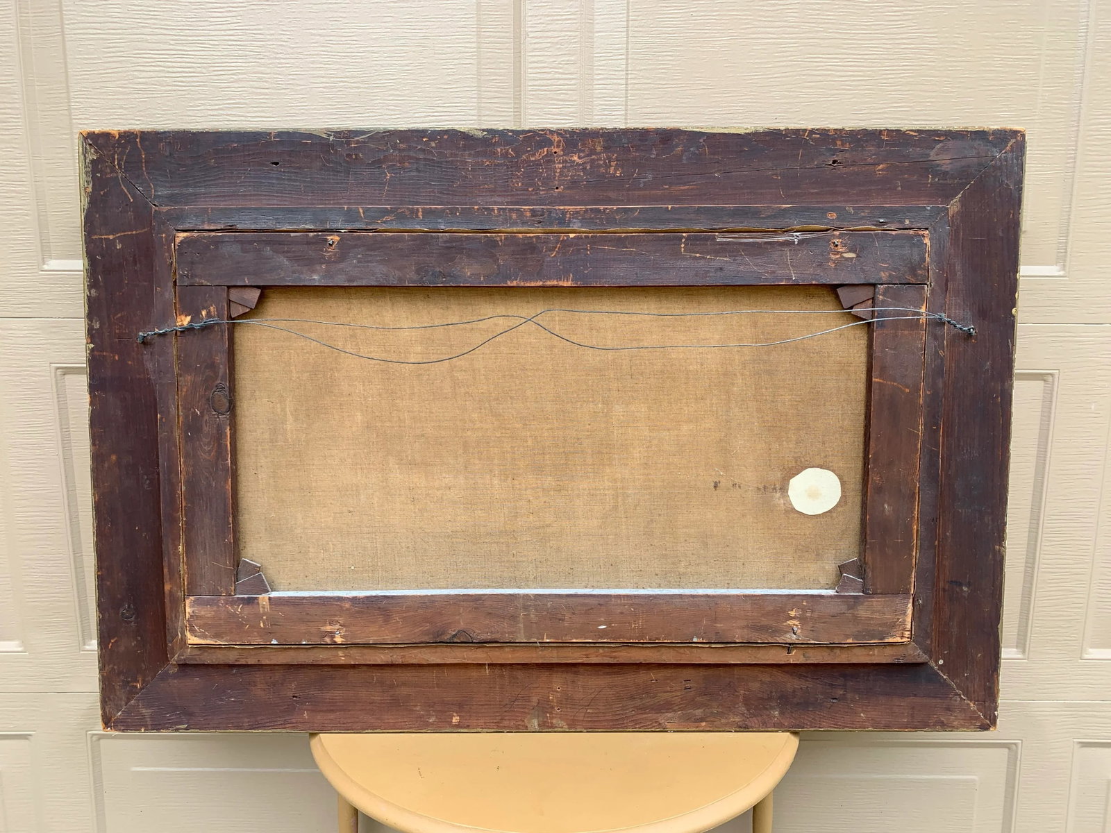 Mid-19th Century English Country Landscape Oil in Ornate Giltwood Frame - 16