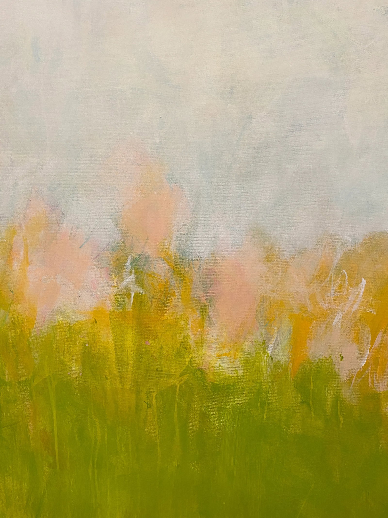 "Bucolic" Contemporary Abstract Landscape Mixed-Media Painting by Sarah Trundle - 4