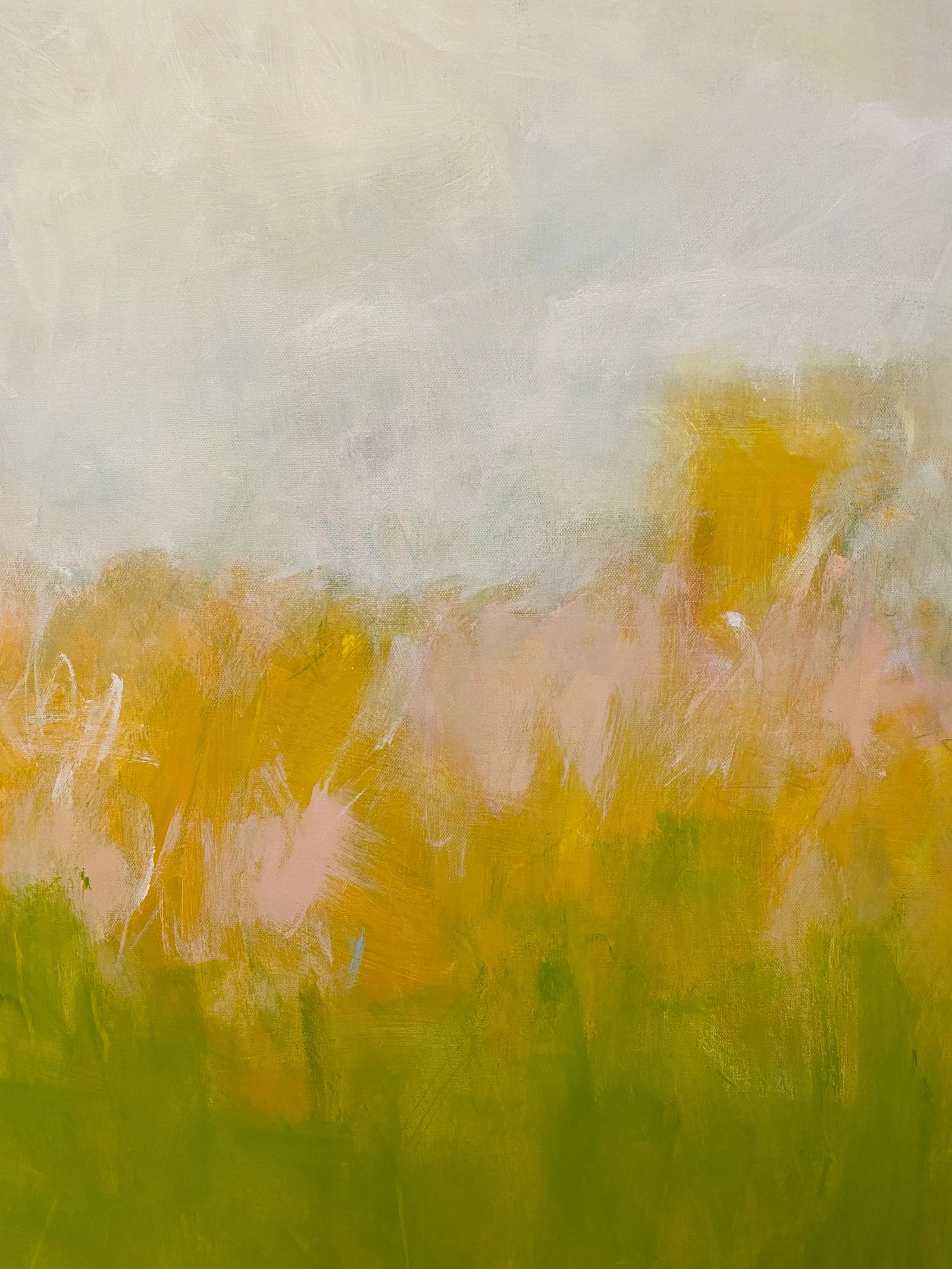 "Bucolic" Contemporary Abstract Landscape Mixed-Media Painting by Sarah Trundle - 6