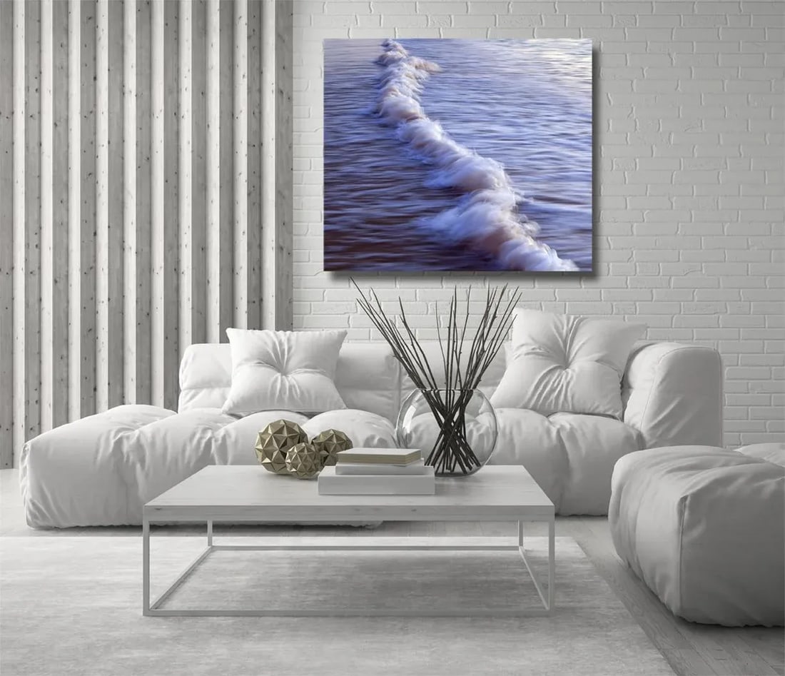 Evening Ghost Wave - Photograph by George Diebold - Plexiglas Laminated - Island of Kauai, Hawaii - 2