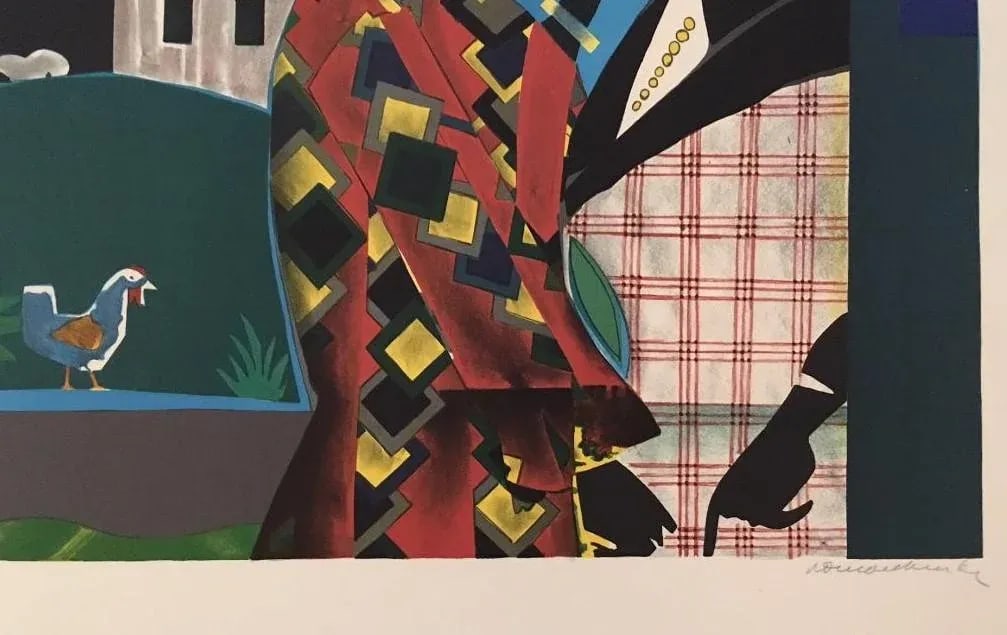 Romare Bearden, Artist - "The Conversation" Lithograph - 1979 - 5