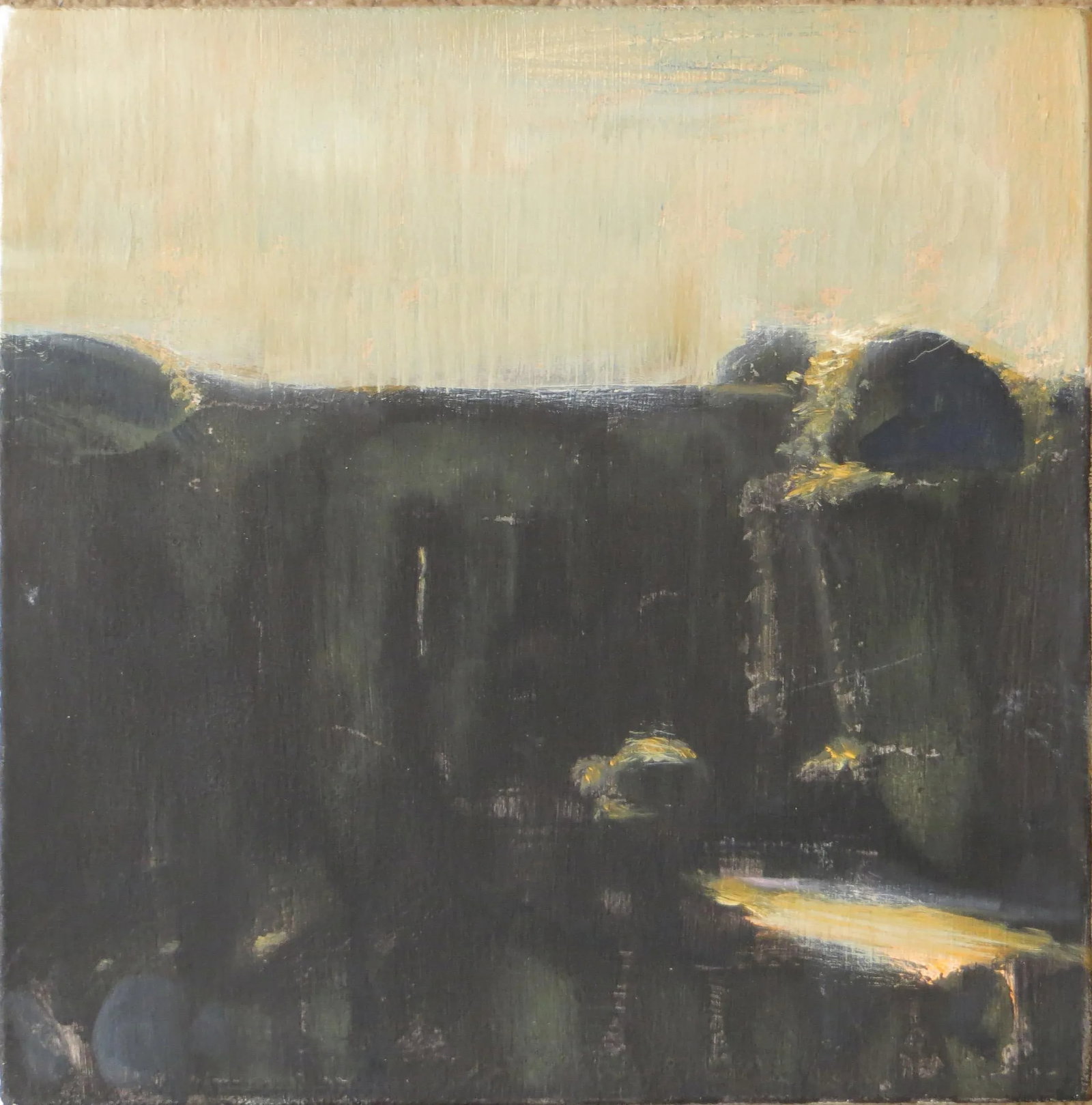 1996 "Umber Garden" Abstract Landscape Oil Painting by Stephanie Peek - 2