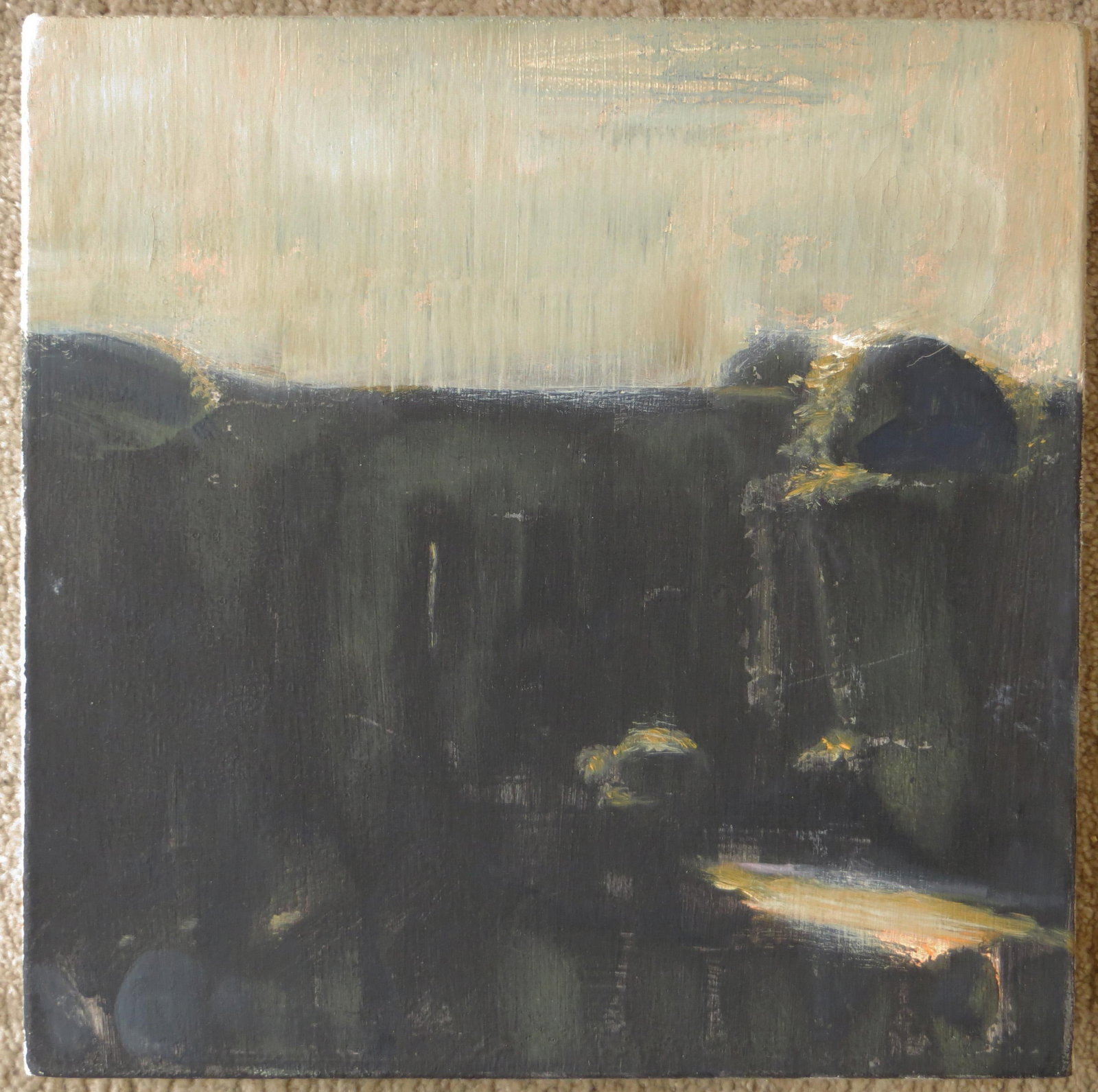 1996 "Umber Garden" Abstract Landscape Oil Painting by Stephanie Peek - 5