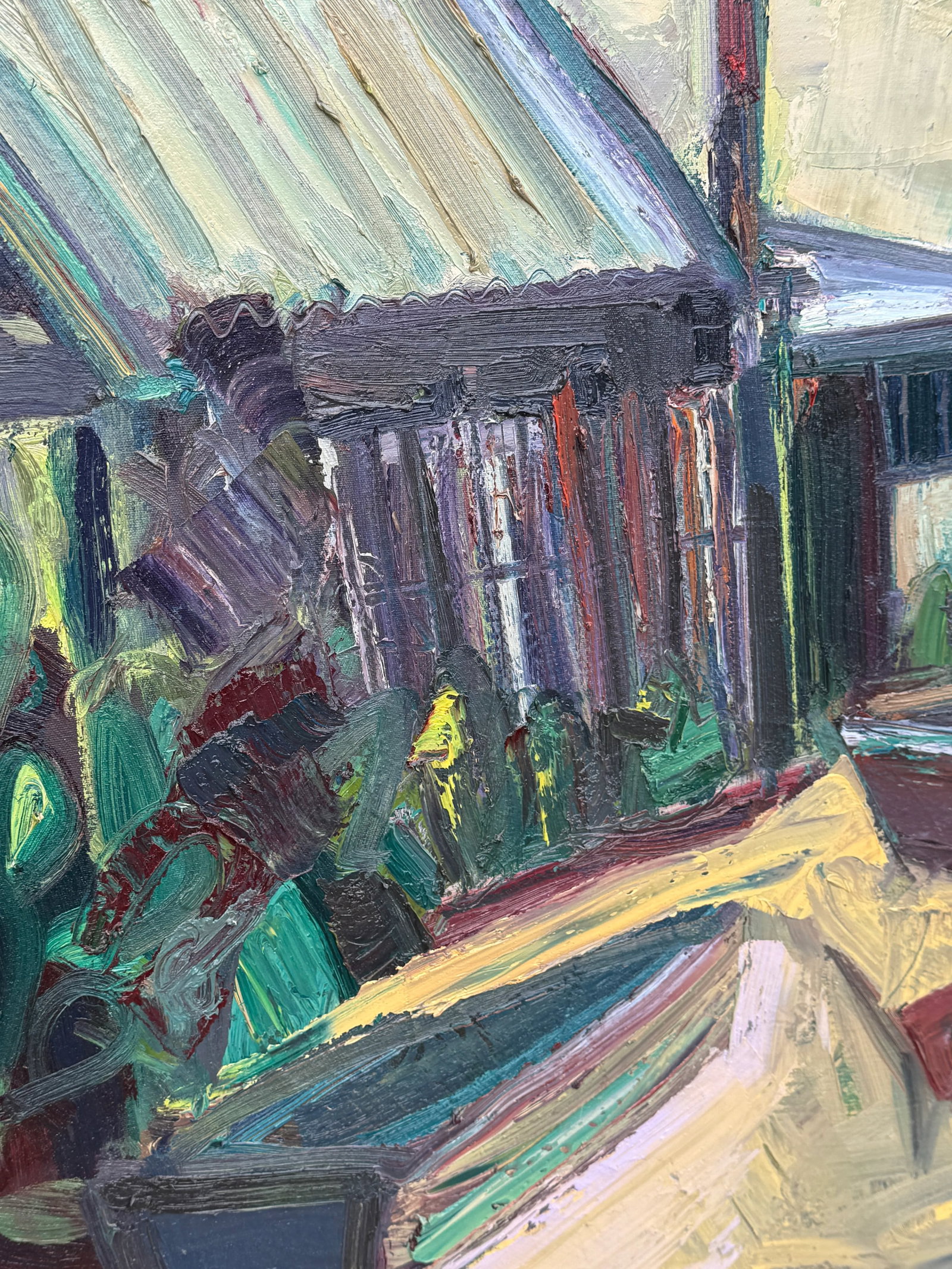 Expressionist California Landscape China Camp Oil Painting Hartman - 7