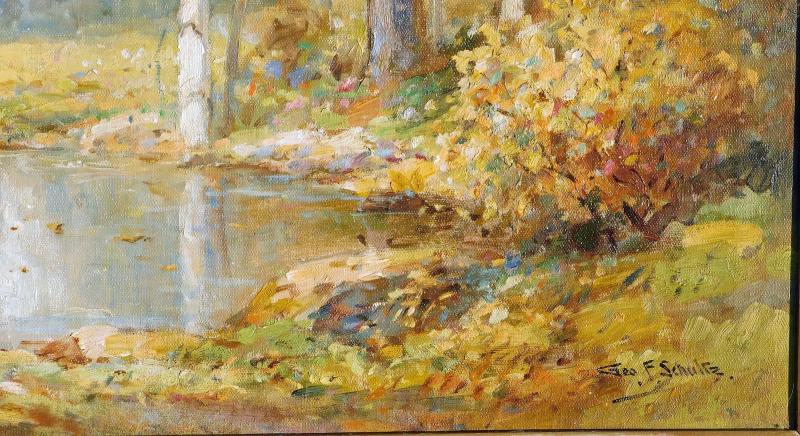 George Schultz, Early Illinois Artist, Oil/Canvas 24 X 36 - 3
