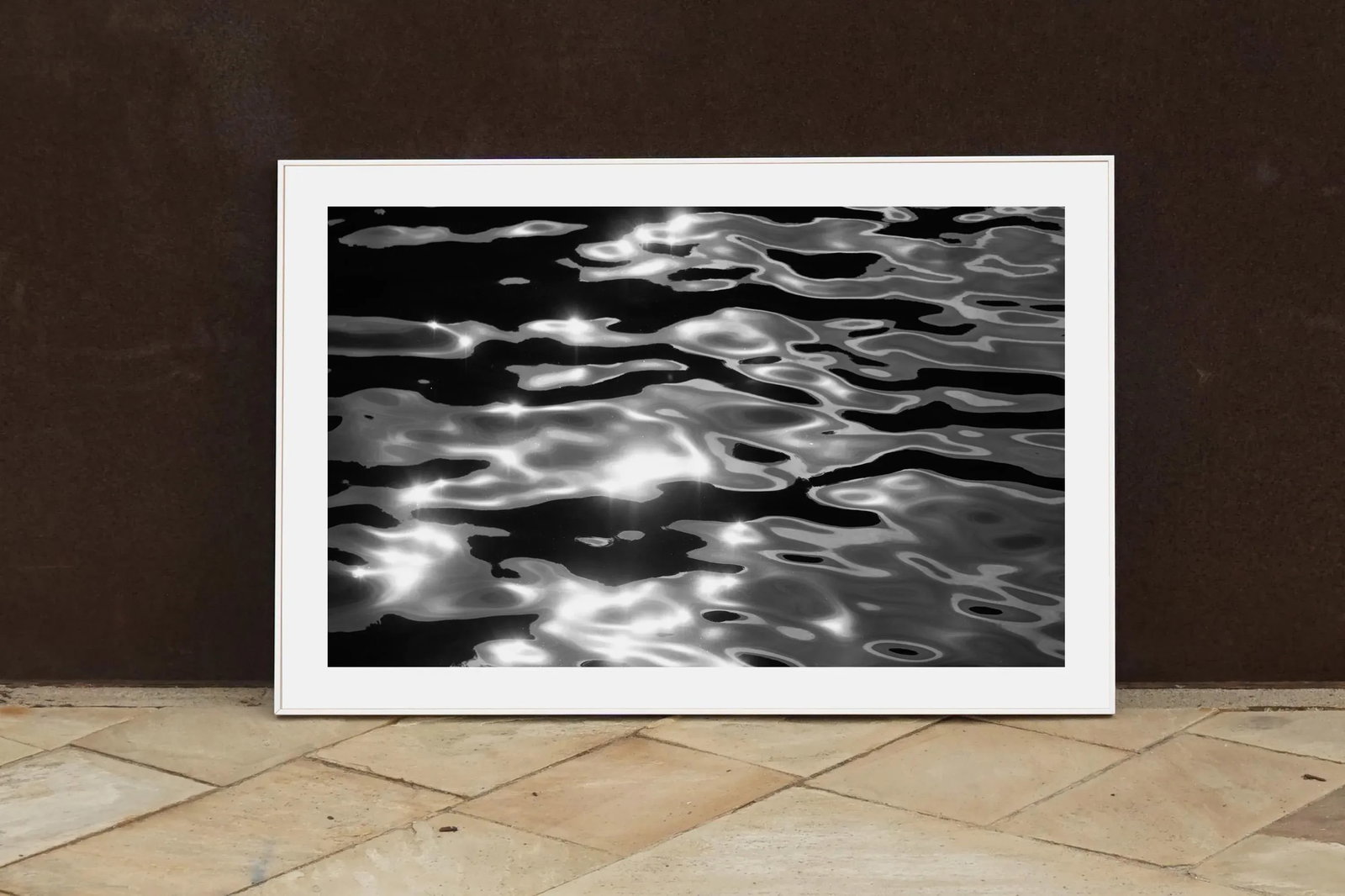 2021 "Reflections of Lido Island" Abstract Seascape Print - 6