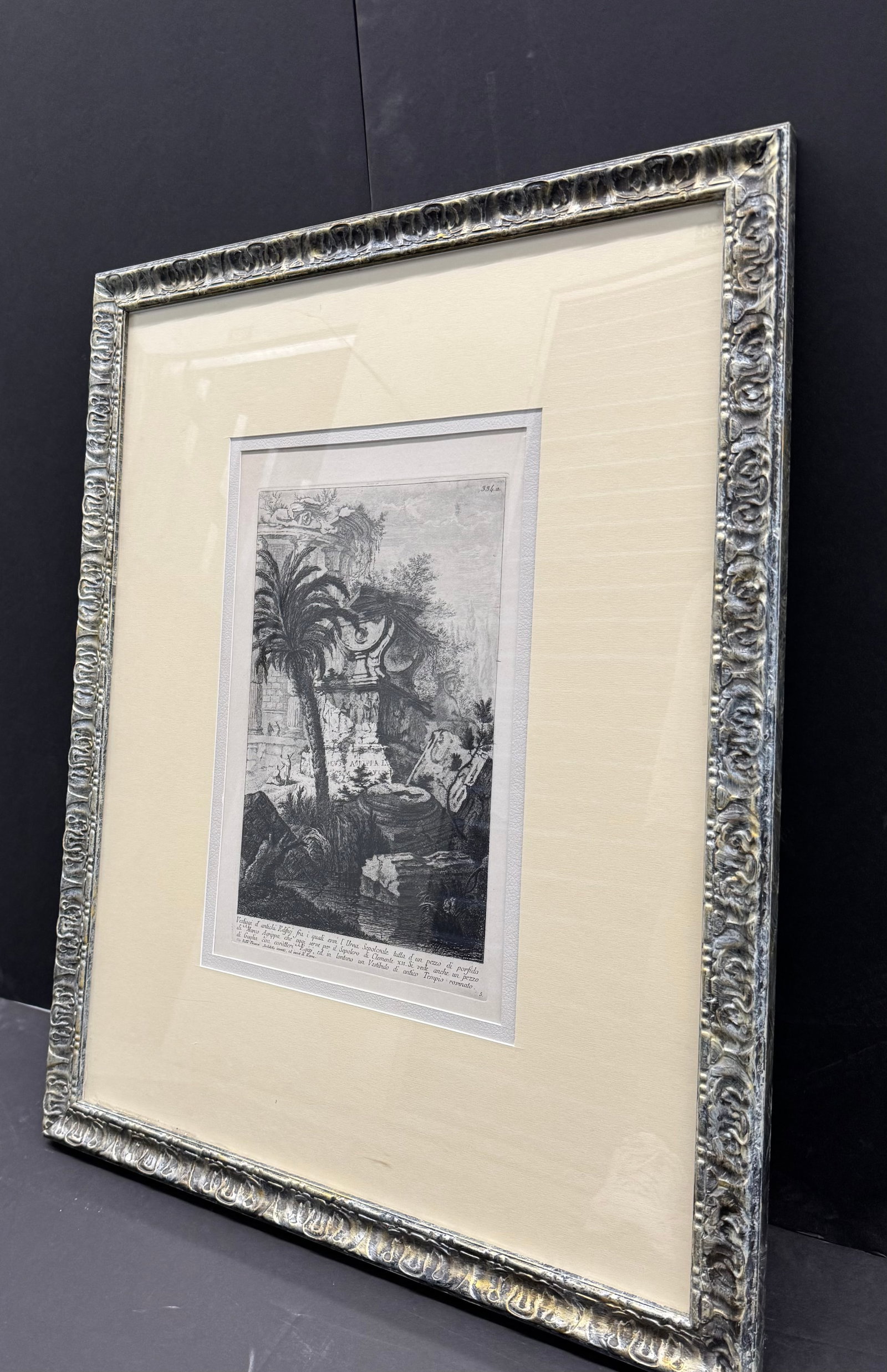 Piranesi, J. B. "Ancient Sepulchral of Marcus Agrippa", Etching C. 1770 - 3