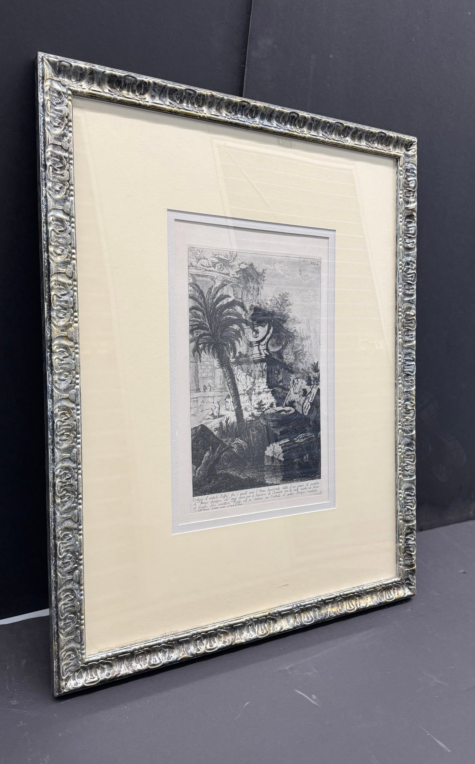 Piranesi, J. B. "Ancient Sepulchral of Marcus Agrippa", Etching C. 1770 - 4