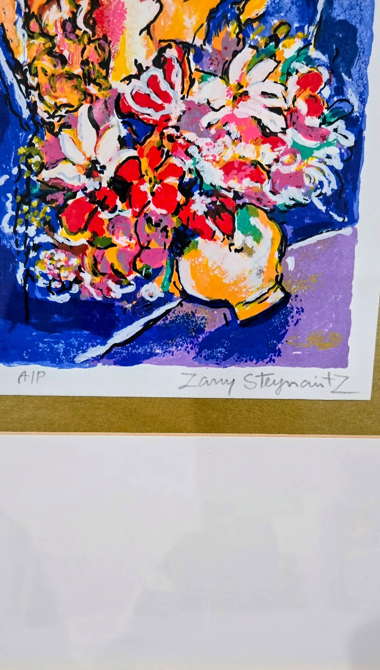 Zamy Steynovitz Hand-Embellished Expressionist Print, Framed and W/CoA - 3