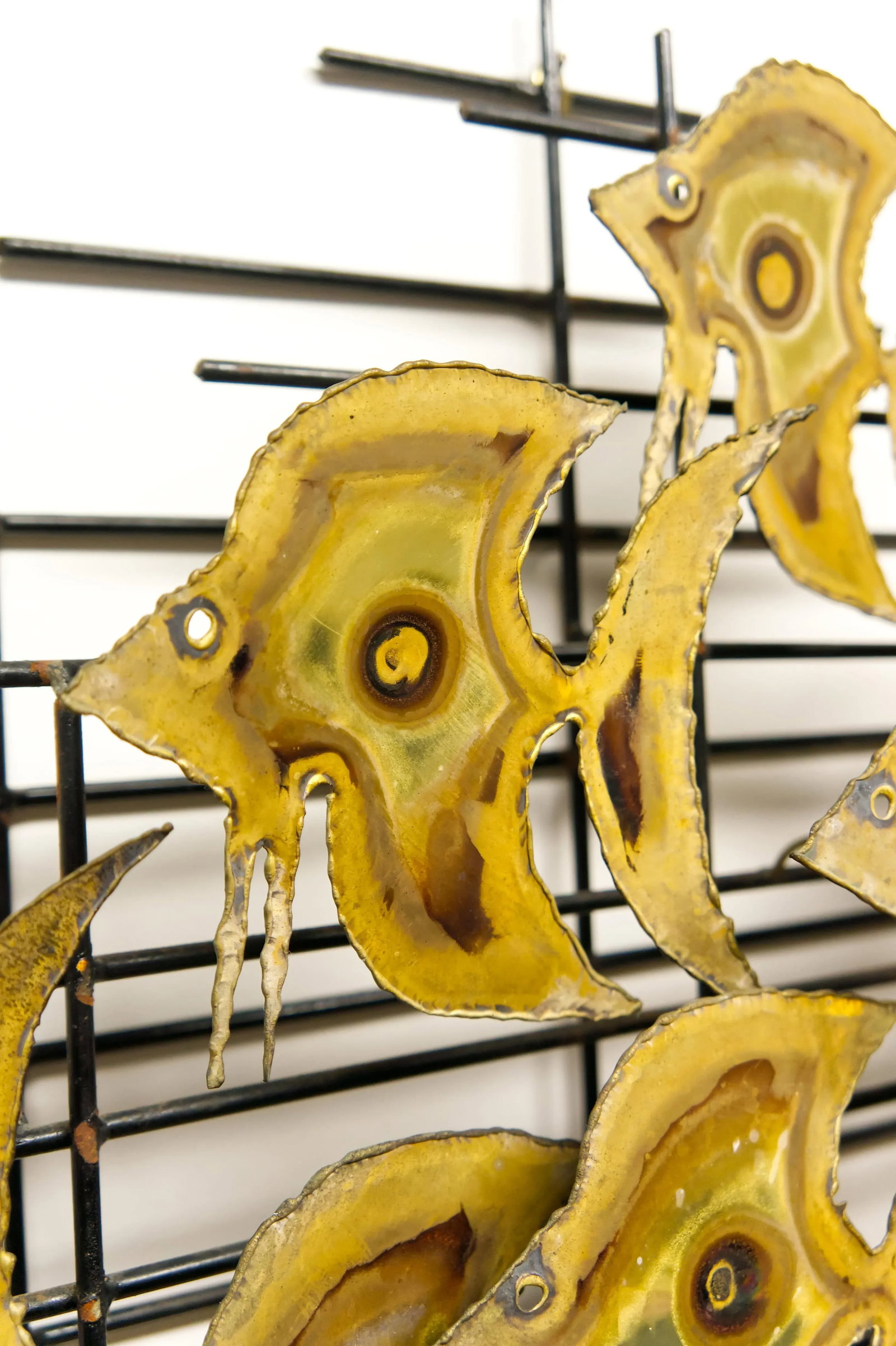 Bergasse Style Mid Century Modern School of Fish Wall Sculpture - 6