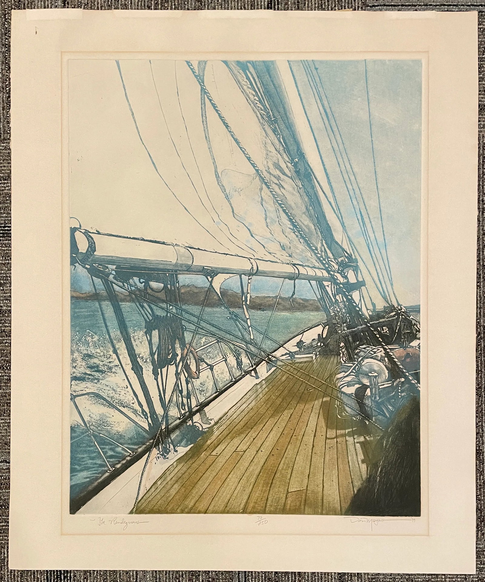1979 Don Magno Rendezvous Nautical Color Etching - 2