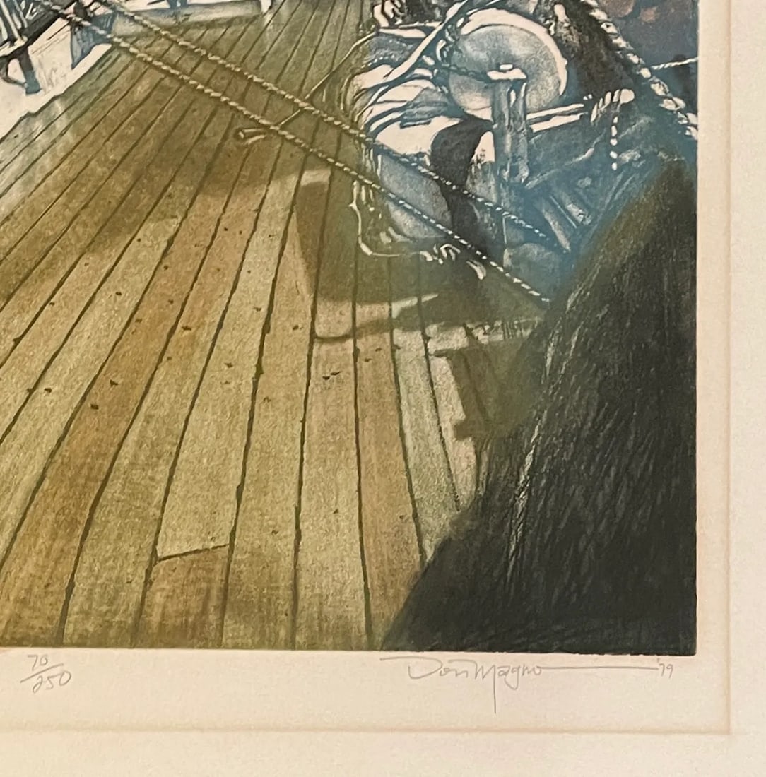 1979 Don Magno Rendezvous Nautical Color Etching - 3