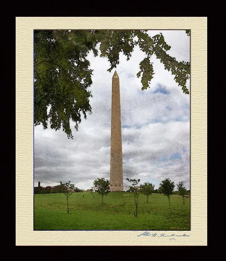 The Washington Monument & Clouds - 3