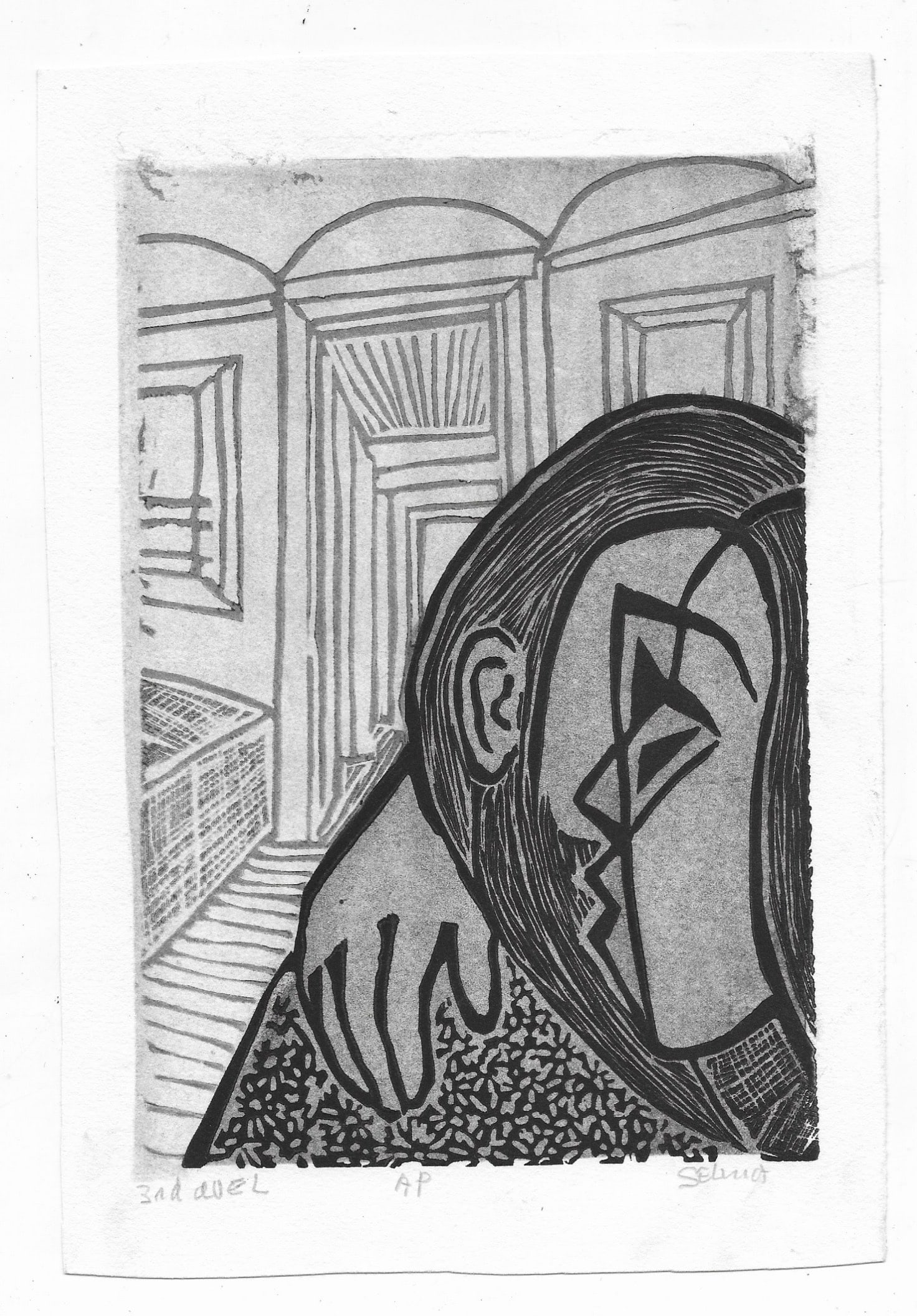 1960s Selma Bluestein New York City Transit Etching - 2