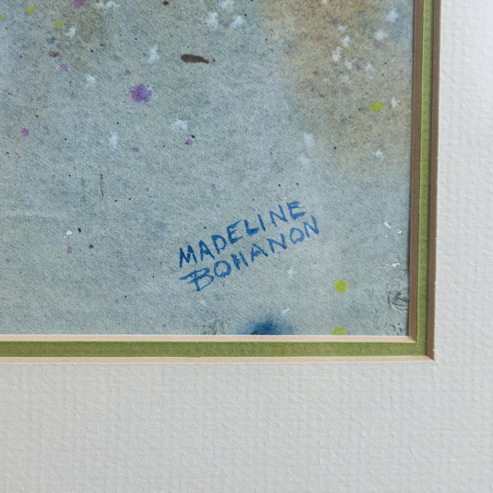 Mid-Century Abstracted Watercolor Landscape Painting by Madeline Bohanon - 8