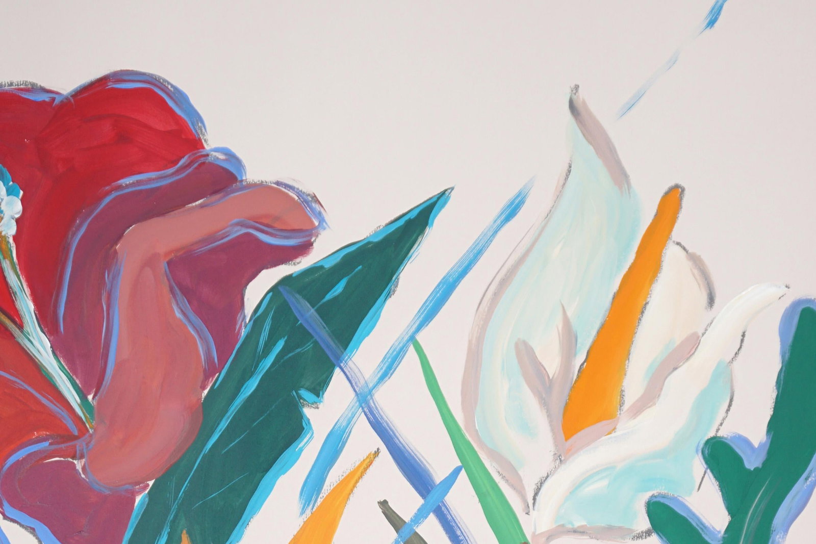 2025, Lush Botanical, Illustration Style Diptych of Tropical Abundance, Acrylic Painting on Watercol - 6