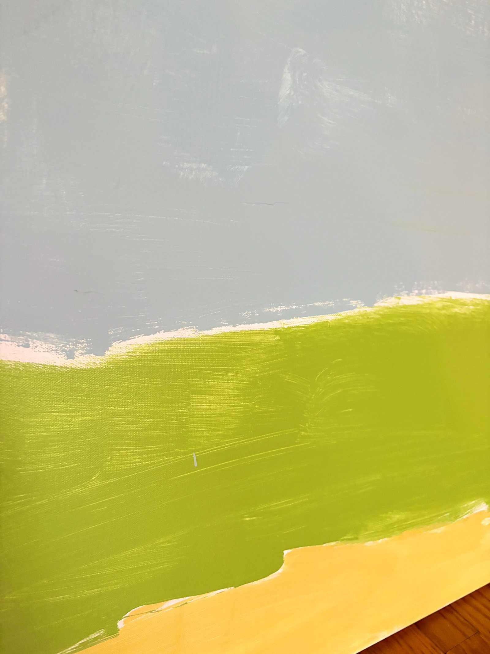 Sarah Trundle, Contemporary Abstract Landscape Painting, "From Where I Sit" - 4