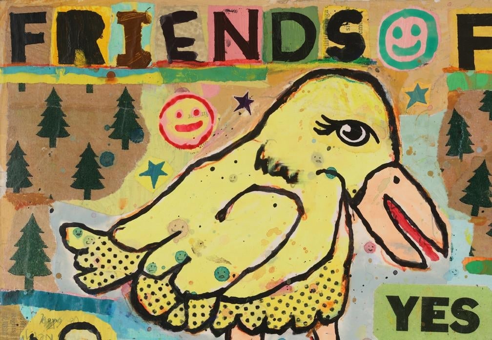 "Frequent Flyers" - Original, Mixed Media Collage Artwork by Brian McDonald - 5
