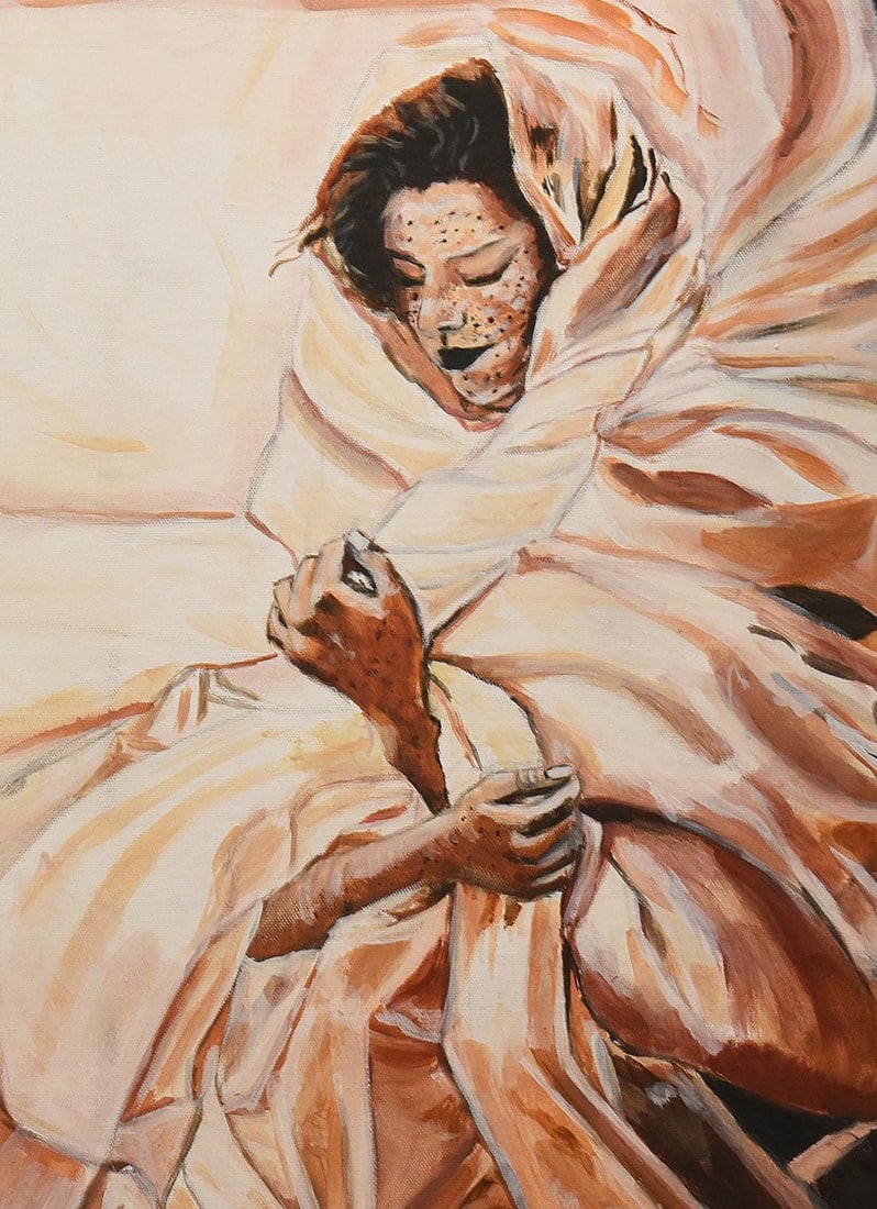 1990s Shrouded in Light, by Artist Esmail Khalalfa - 2