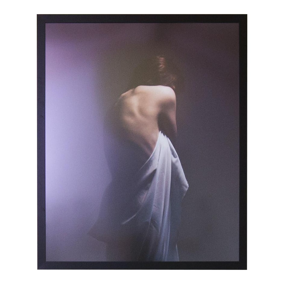 Oliver Regueiro "Shy" Photograph, Framed: Exceptionally large print photograph by Oliver Regueiro, 2016 Professionally framed. Framed Dimensions: ~ 68" H ~ 56" W Condition: Alterations: Original Condition Unaltered Imperfections: Some