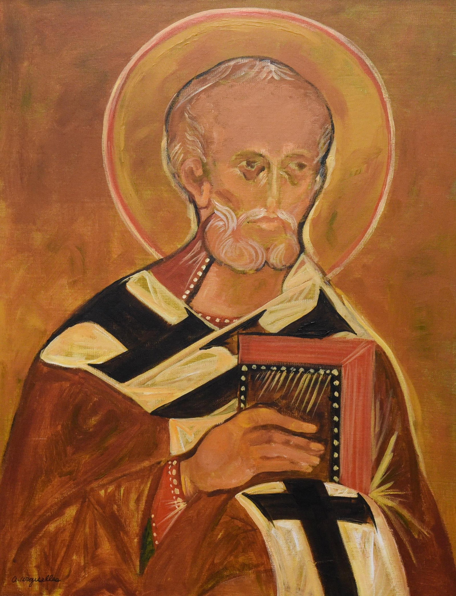 St. Nicholas (Alicia Arguelles) Oil Painting - 2