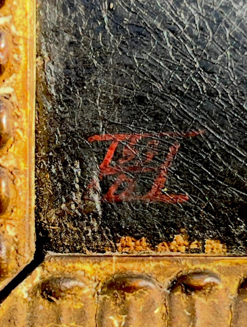 17th Century Flemish Tronie Portrait Oil on Canvas. Monogrammed - 2