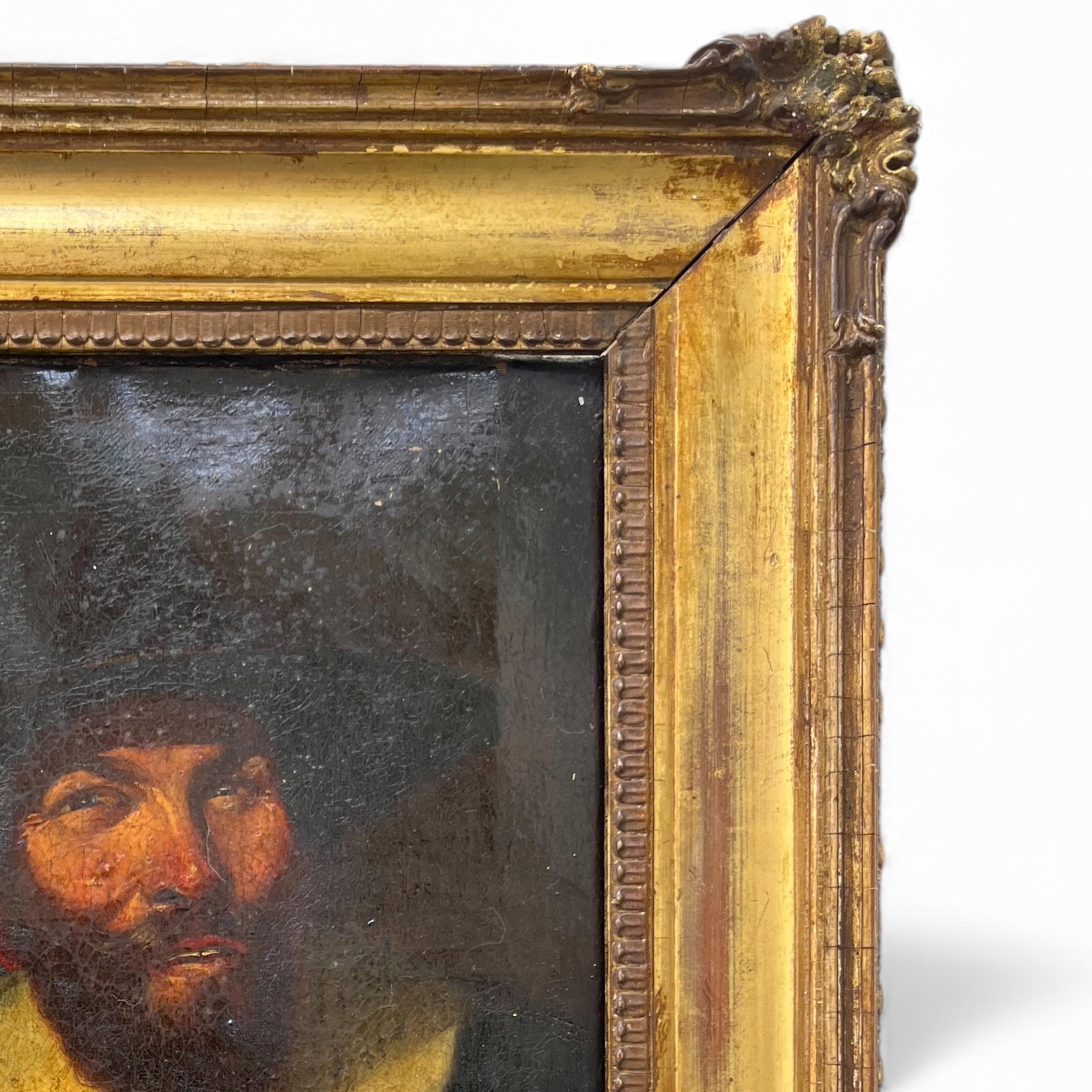 17th Century Flemish Tronie Portrait Oil on Canvas. Monogrammed - 6