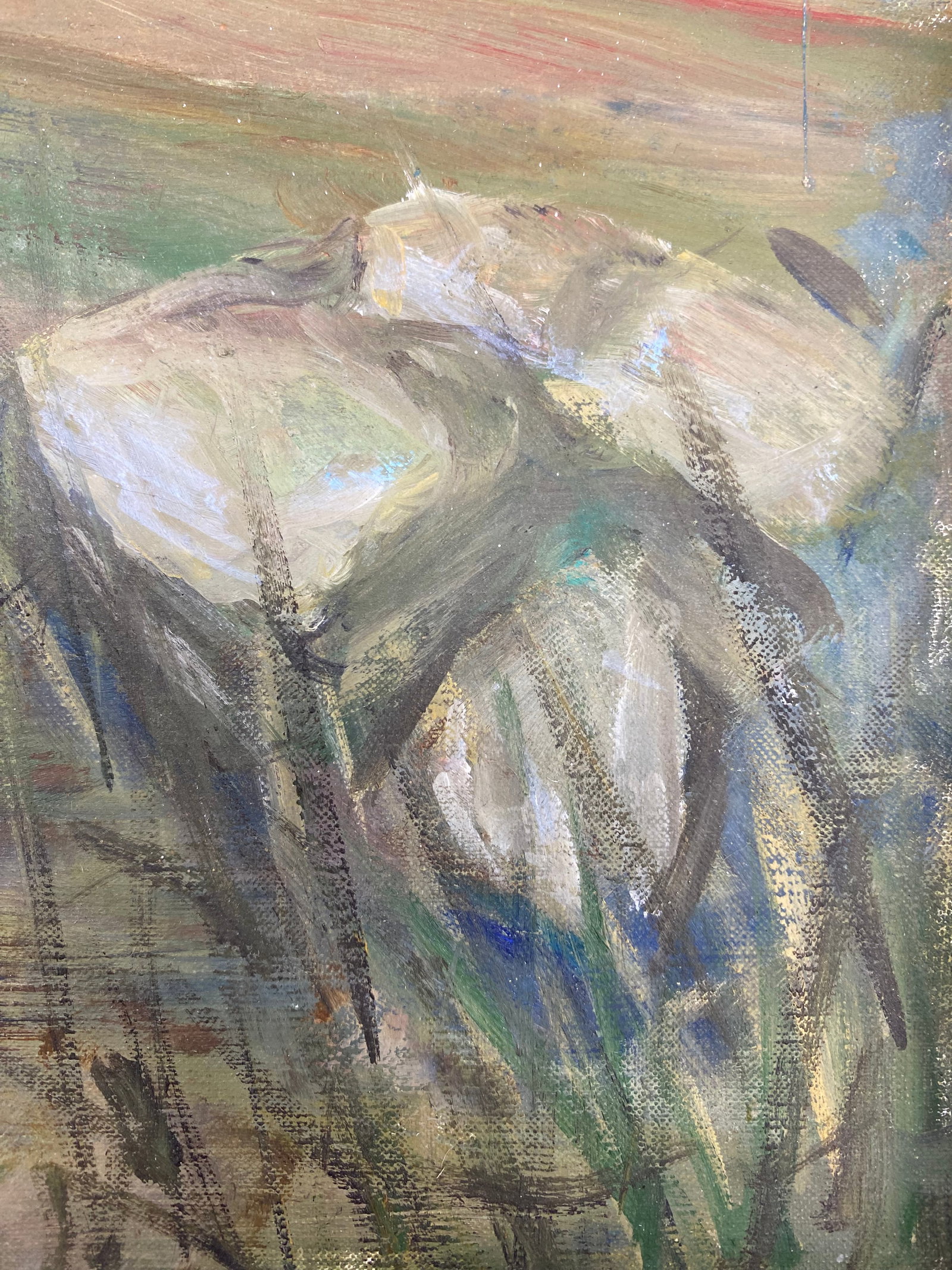 1960s Spring Plowing Martha's Vineyard Painting by Jean Spencer - 13