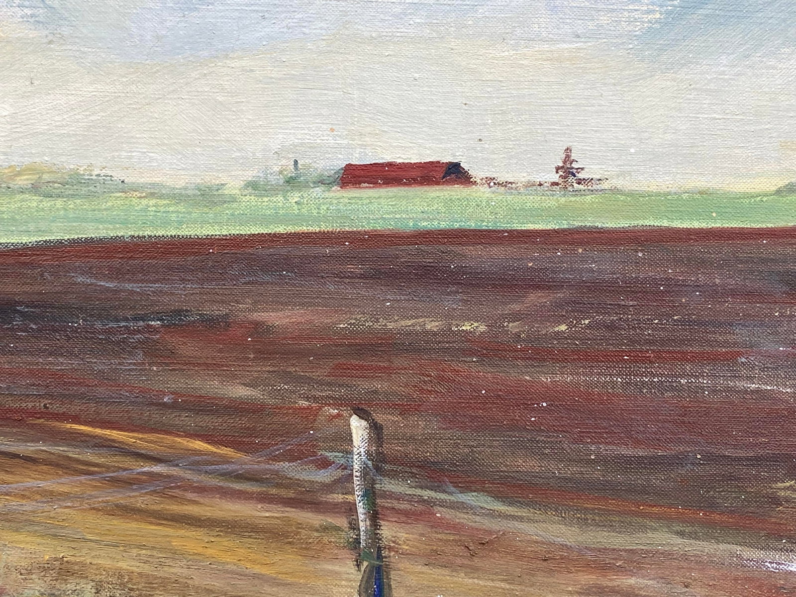 1960s Spring Plowing Martha's Vineyard Painting by Jean Spencer - 6