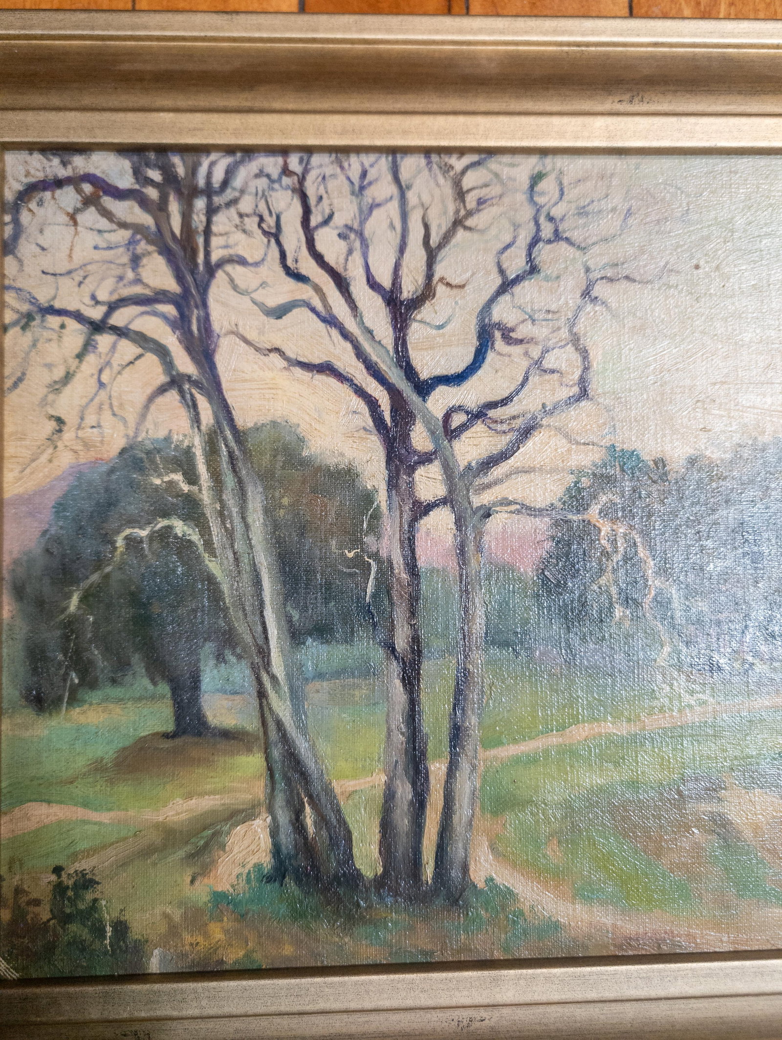 20th Century American Impressionist Landscape Painting, Unsigned - 7