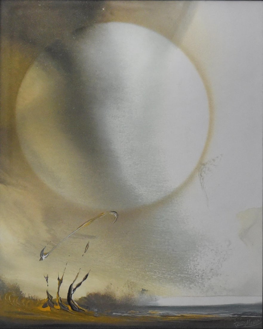 Whispers of the Moon Abstract Oil Painting - 2