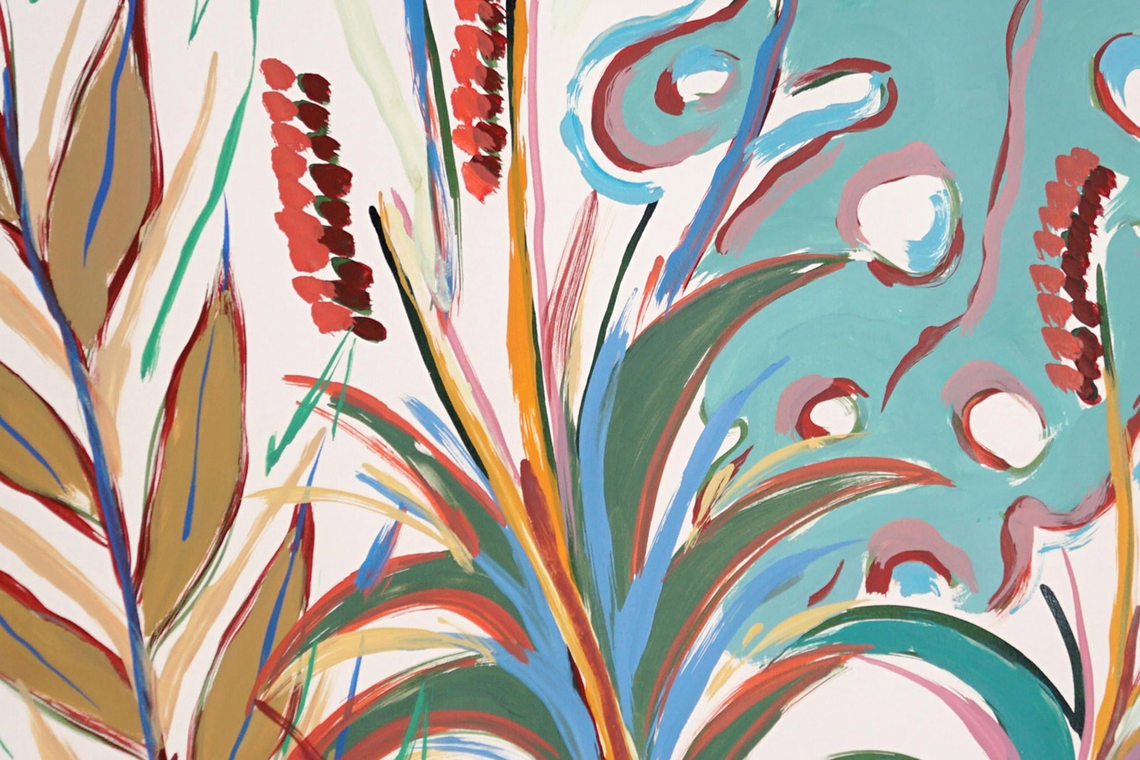 2025, Tropical Garden, Illustration Style Still Life on Watercolor Paper, Acrylic Paint on Watercolo - 7