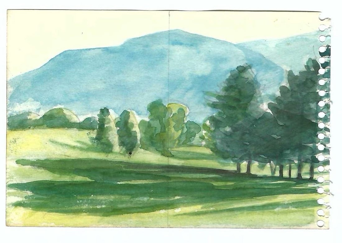 Robert Angeloch Diptych Landscape Painting - Set of Two - 2