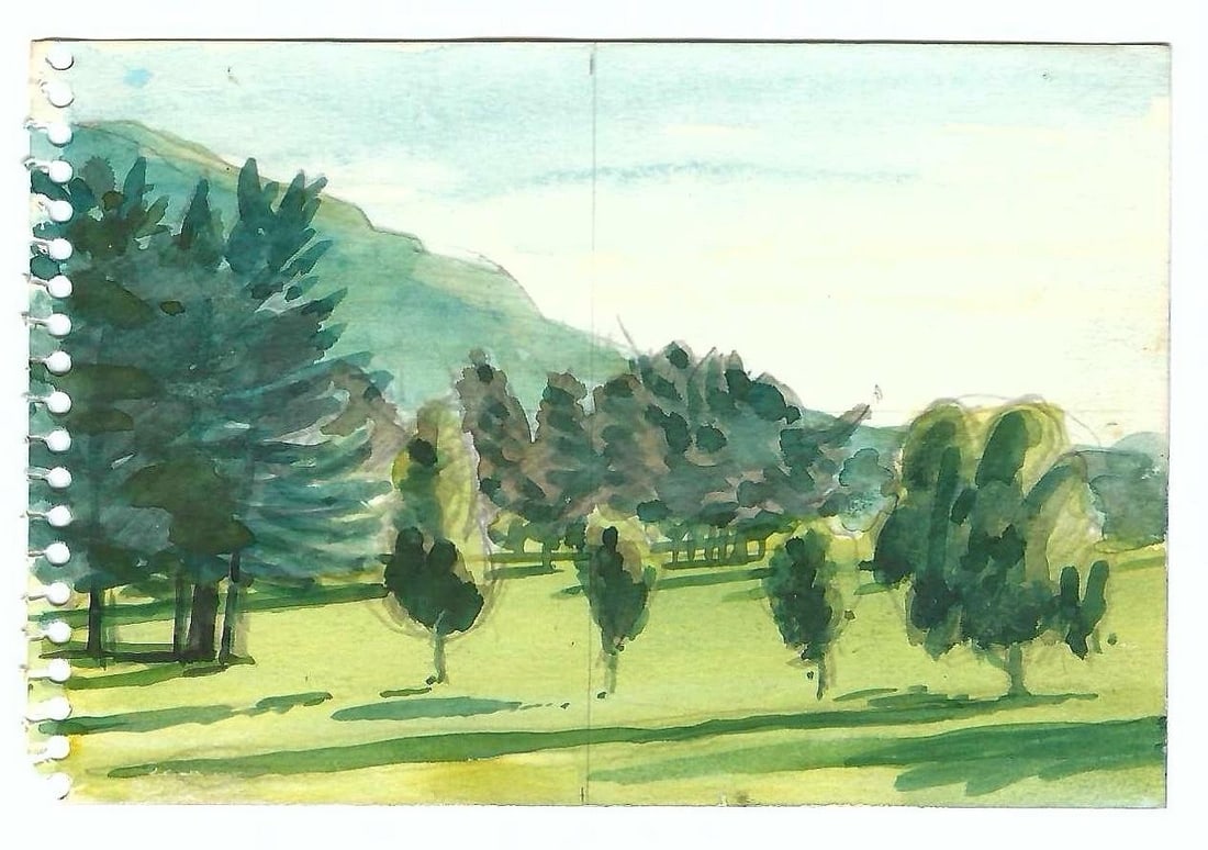 Robert Angeloch Diptych Landscape Painting - Set of Two - 3