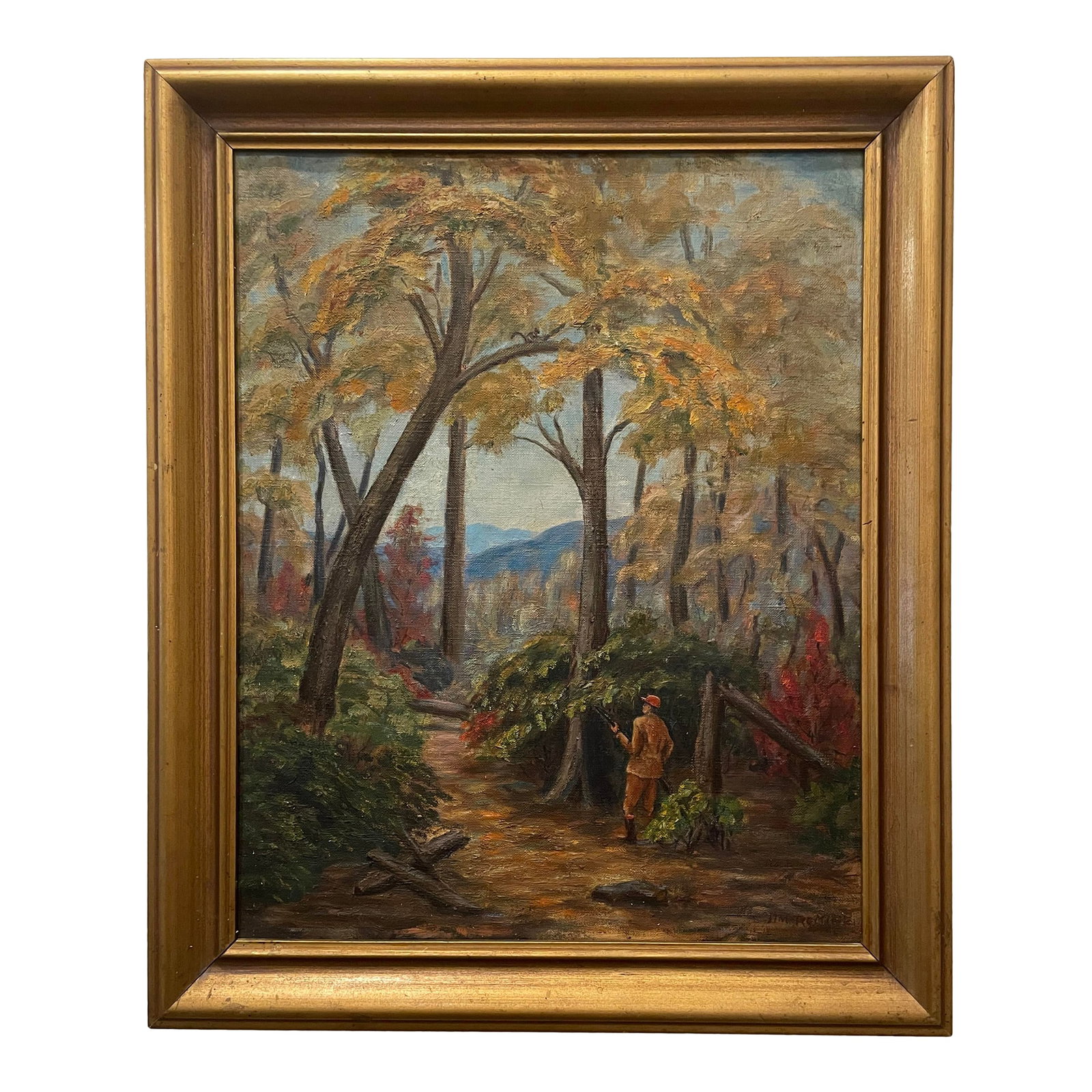 1945 Jim Remine Holston Mountains Trail Tennessee Oil on Canvas (1 of 5)